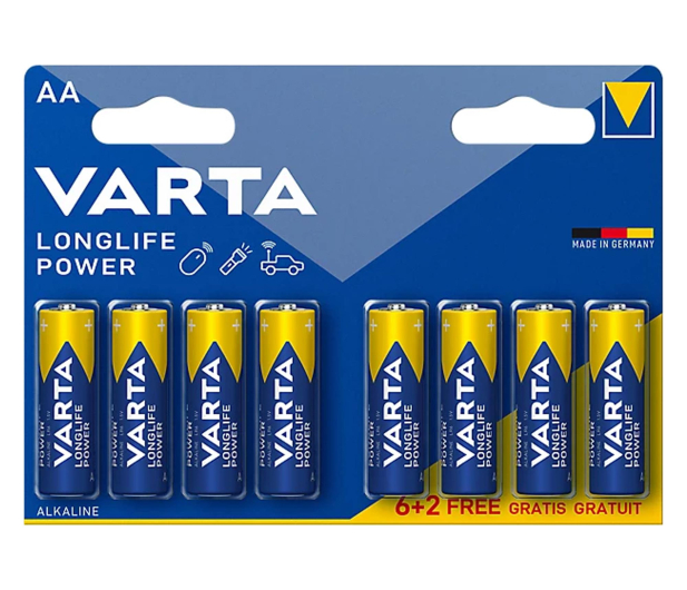 VARTA Longlife Power AA (8 szt.) (6+2) 4906121428 - 1456610 - zdjęcie